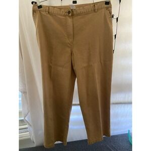 Women's Alfred Dunner Pants Tan Casual Crop‎ Size 14